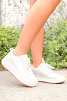 Forever Begins Pleather Platform Sneaker-SHOE ATHLETIC