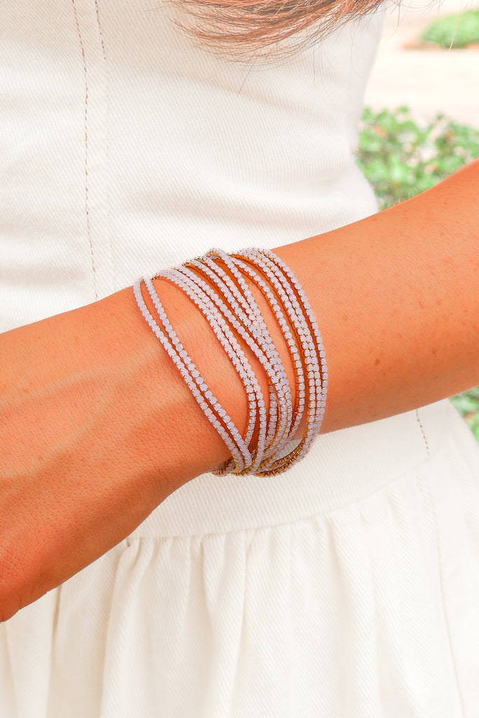 Rhinestone Stretch Bracelet Set