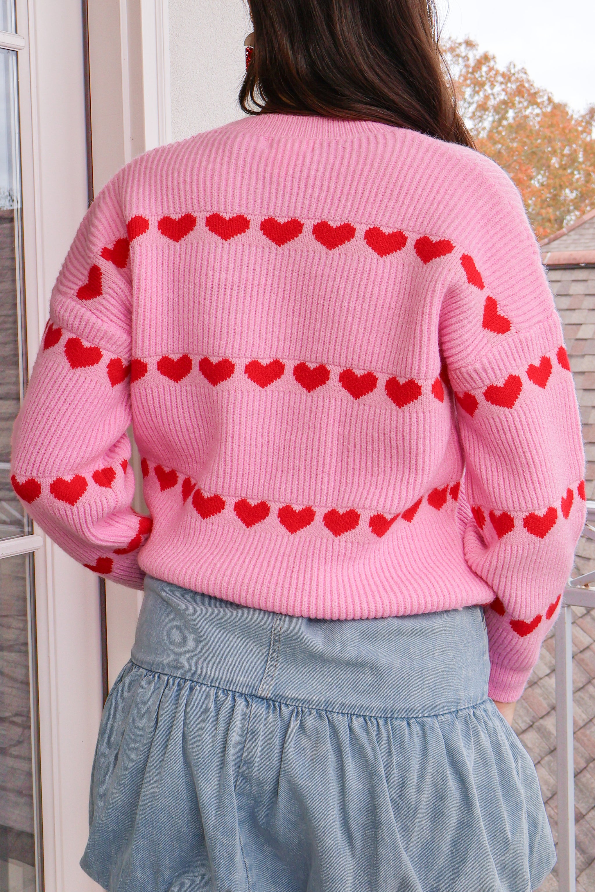Someone to Love Heart Print Sweater - Frock Candy
