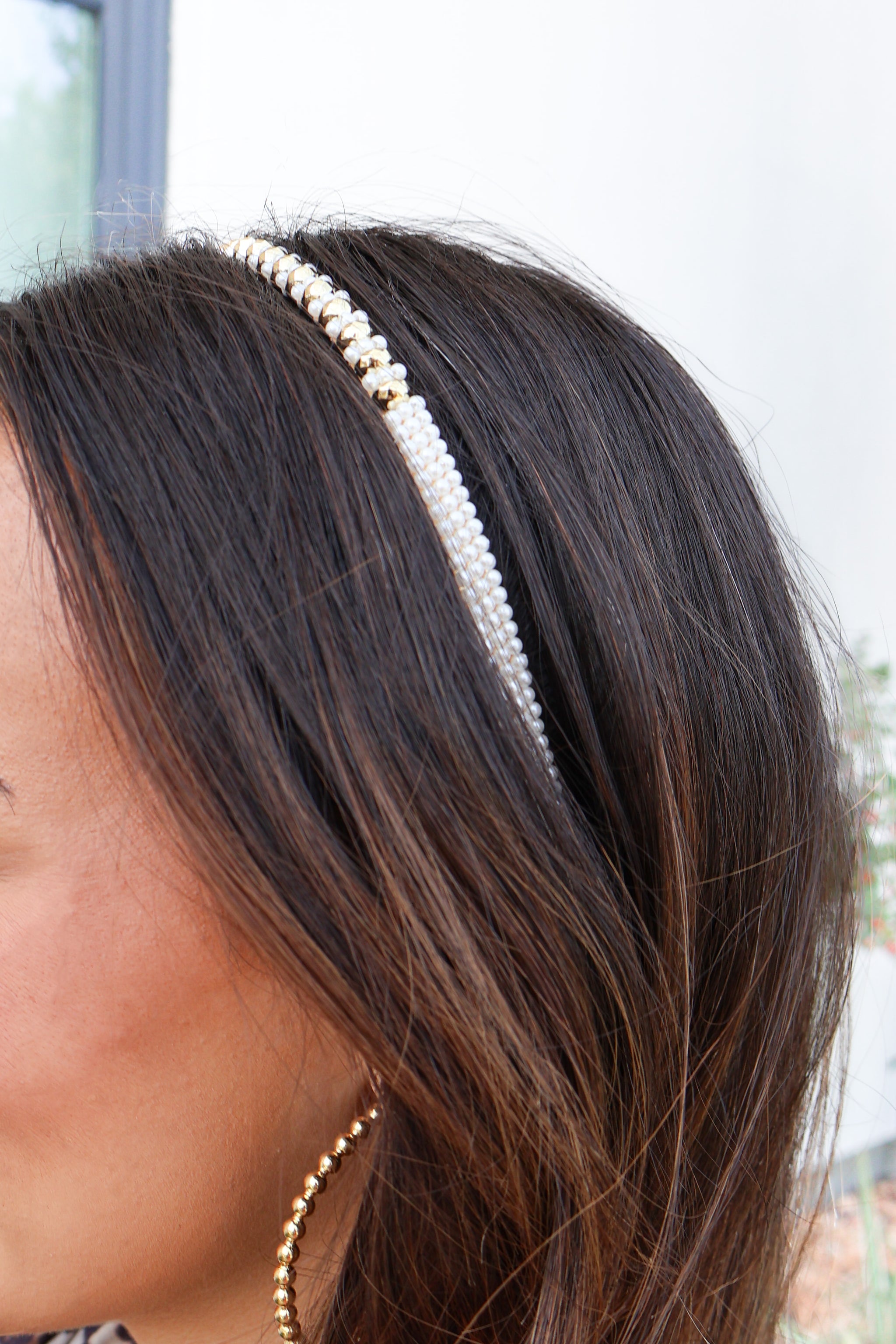 Stay Cute Pearl Bead Headband Frock Candy