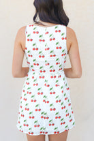 back of cherry tank mini dress
