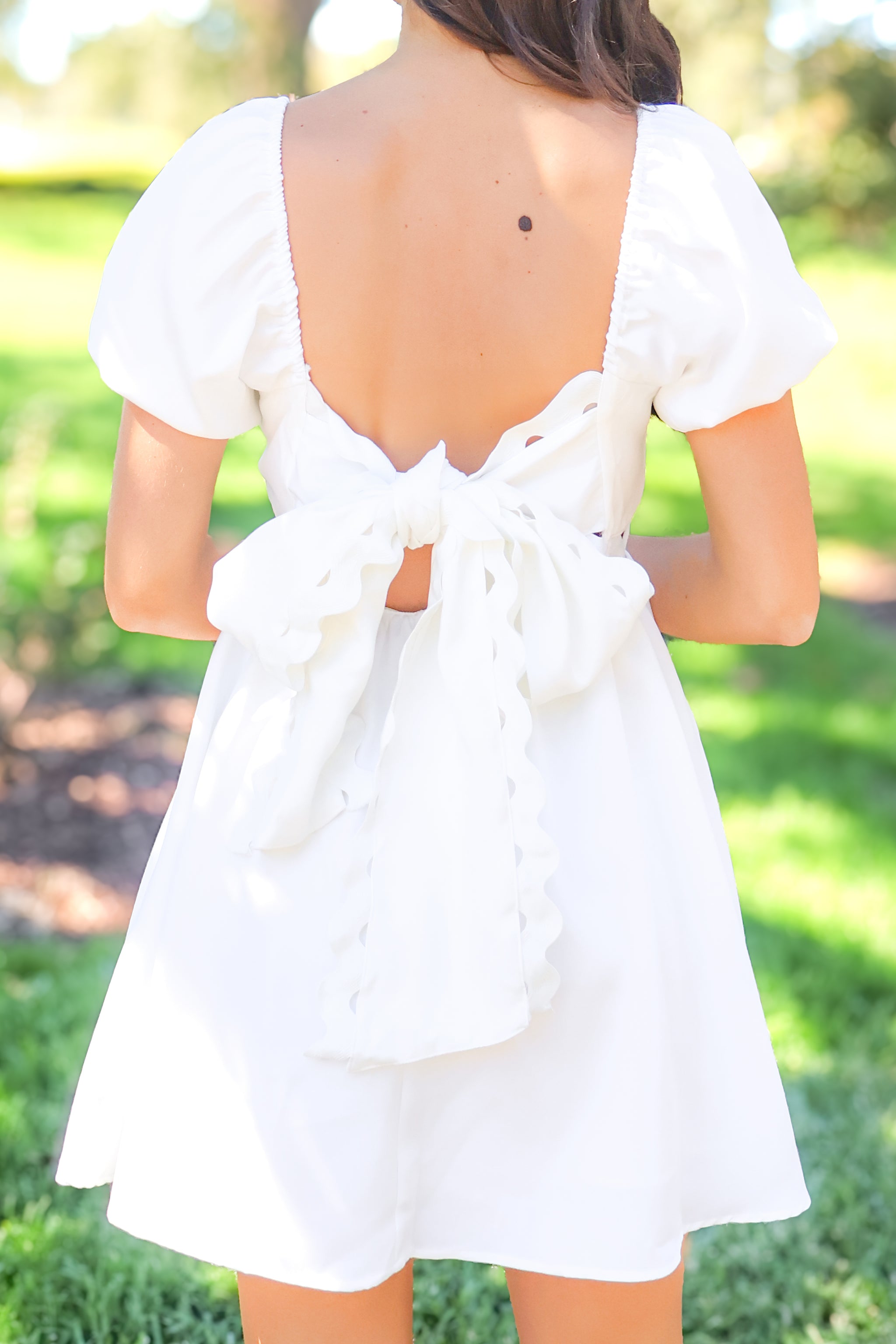 ワンピース [FRECKLE] unbalanced puff mini dress Aisla Mini Dress – Louise New York