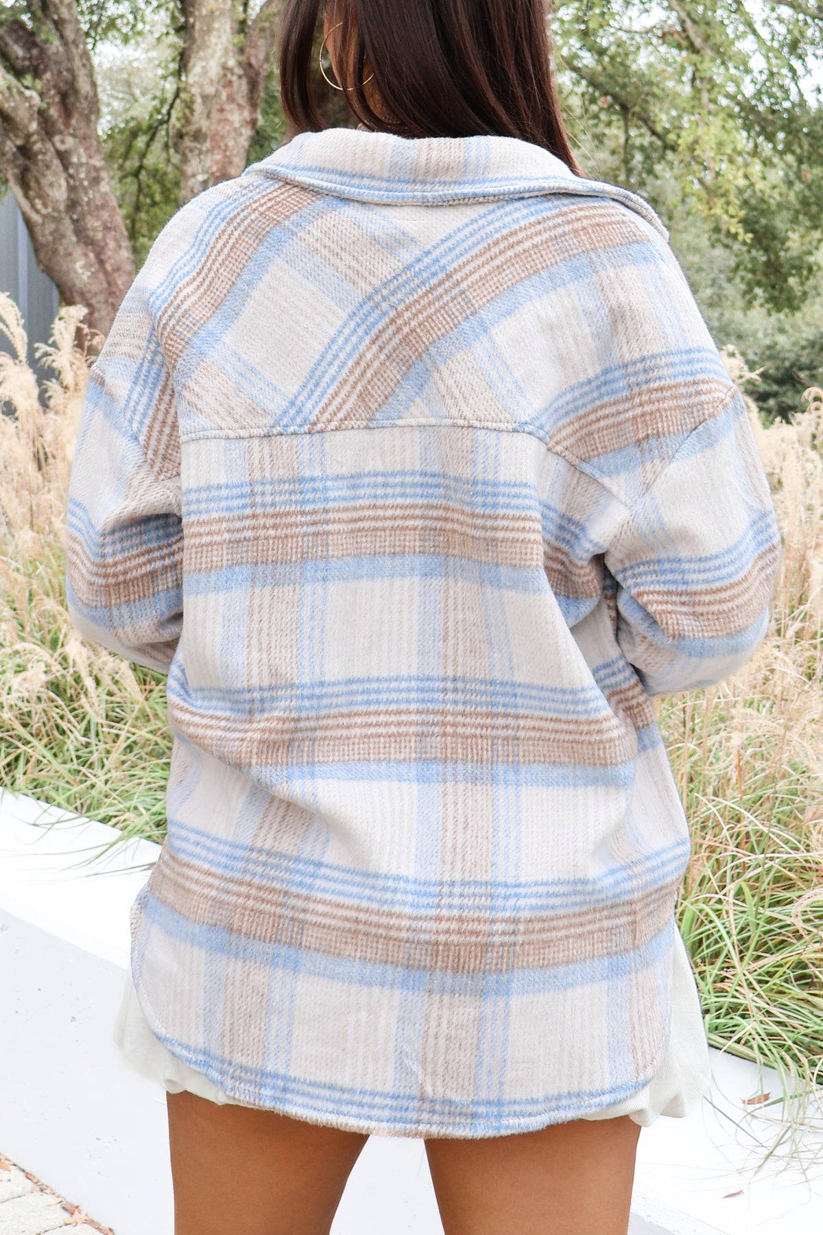 Things Change Plaid Button Up Jacket-TOP JACKET LIGHT