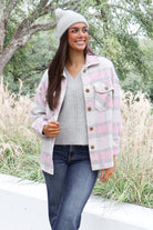 Things Change Plaid Button Up Jacket-TOP JACKET LIGHT