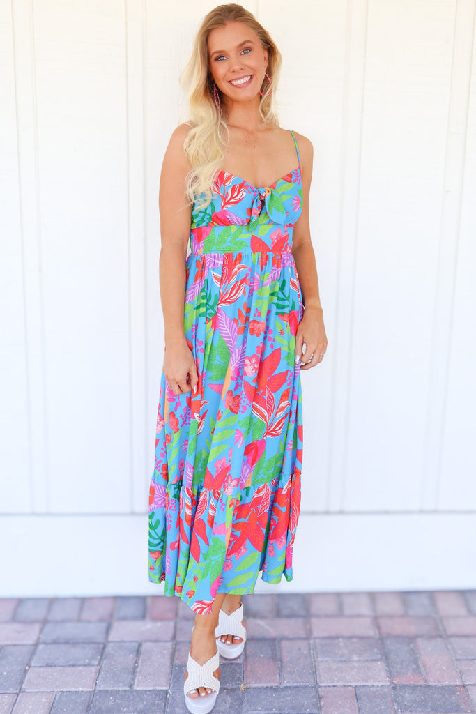 floral maxi dress