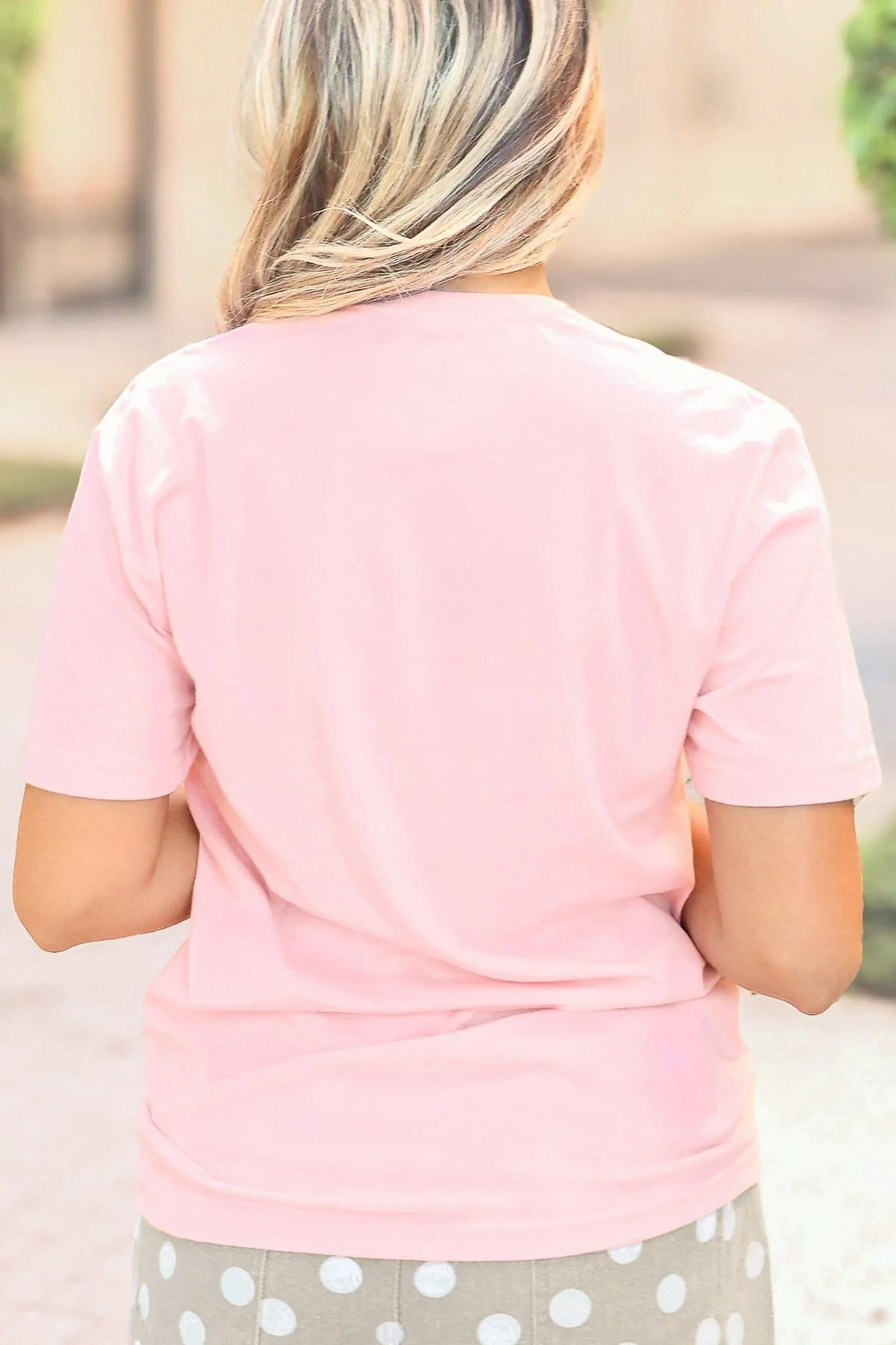 Preppy Pumpkin Watercolor Halloween Tee - back view