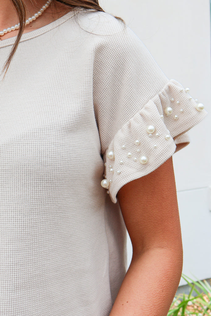 ruffle sleeve blouse