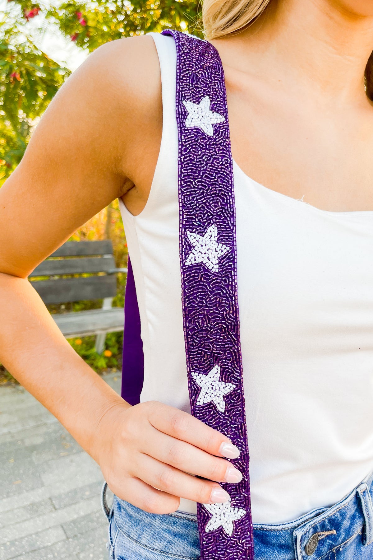 Player of the Game beaded bag strap