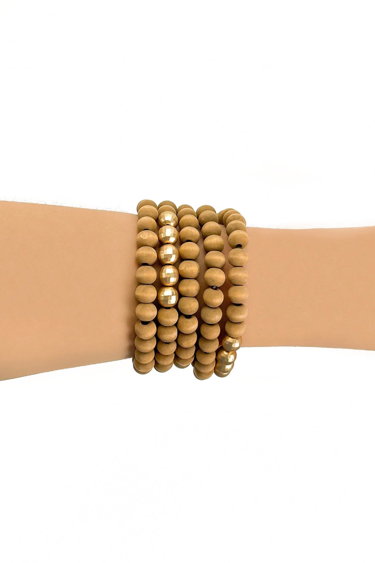 In the Details Wooden Bracelet Set-ACC BRACELET